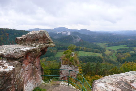 Blick vom Drachenfels bei Busenberg