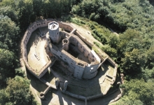 Burgruine Gräfenstein, Luftaufnahme, 1999 (Aufnahme: Manfred Czerwin