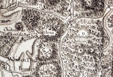 Kleinfrankreich, 1674/ 75-1715 (Ausschnitt aus: BEAURAIN 1782, Bl. 4; Slg. Willi Fallot- Burghardt; Repro: B&auml;rbel Fallot-Burghardt,2005)