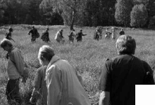 Abb. 2: Kaummehr schaurig, dochmühsamist’s, übers „Moor“ zu gehen.